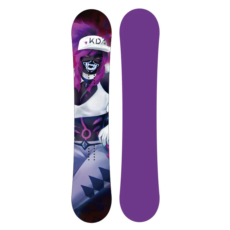 All Mountain Dual Lightweight Carbon Fiber Snowboard with Binding Customized Logo Wholesale Equipment