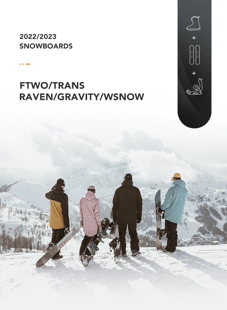 All-Around Adult Camber Rocker Snowboard Set for Men and Women Winter Style