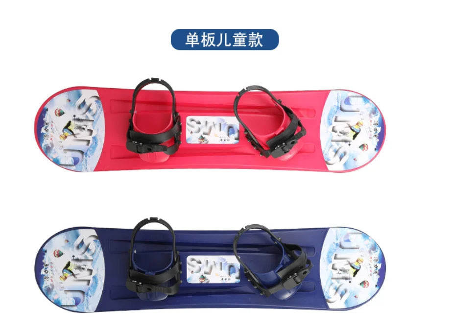 Snowboarding for Kids, Beginner Practice Plastic Ski Gear Freestyle Skiing