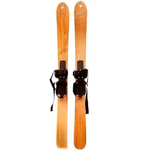 Outdoor Sports High Quality Log Skiing Skis Wooden Snowboards Sleigh
