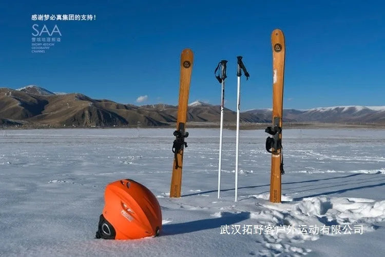 Outdoor Sports High Quality Log Skiing Skis Wooden Snowboards Sleigh