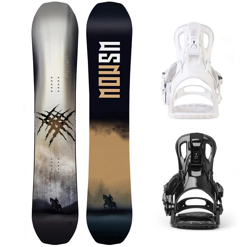 All-Around Adult Camber Rocker Snowboard Set for Men and Women Winter Style