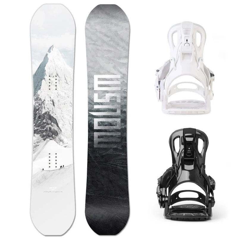 All-Around Adult Camber Rocker Snowboard Set for Men and Women Winter Style