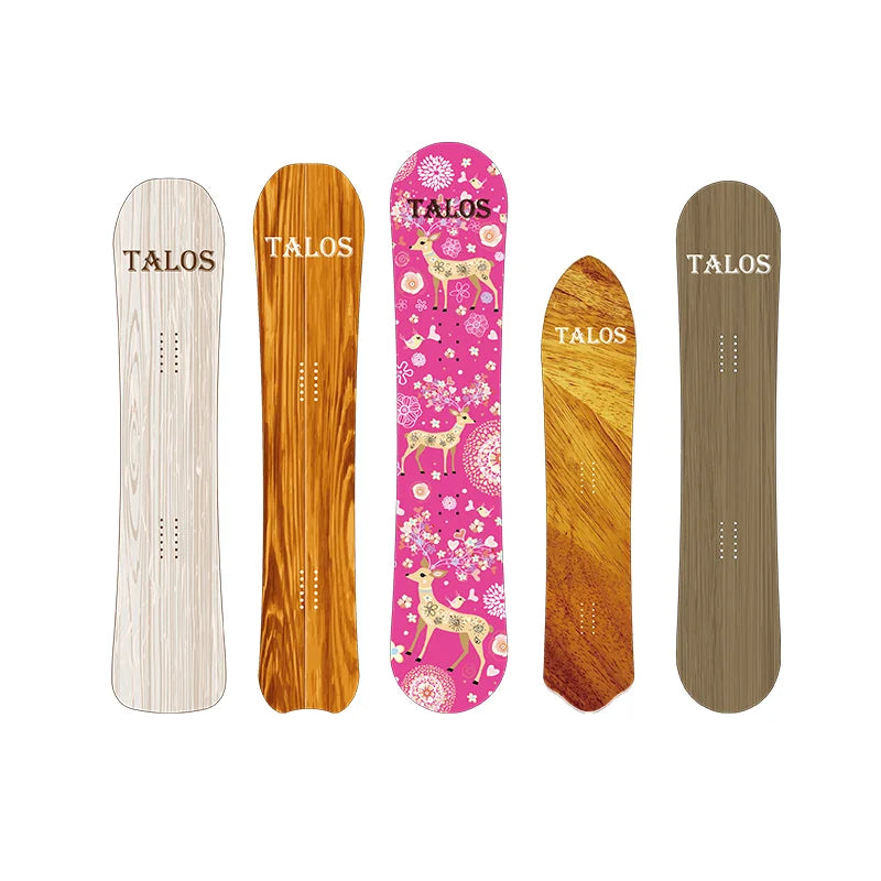 All Mountain Dual Lightweight Carbon Fiber Snowboard with Binding Customized Logo Wholesale Equipment